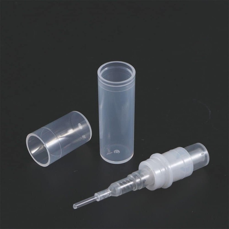5Pcs White Mini Perfume Bottle,Protable Liquid Container Atomizer Bottles Plastic