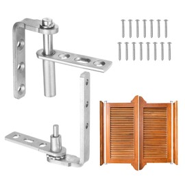 sourcing map 1 Set Heavy Duty Saloon Door Hinges, Self-Return Cafe Door Hinge 304 Stainless Steel Swinging Doors Hardware for 16mm Thick Doors, MIN, 11lbs Load Bearing