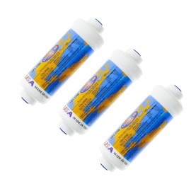 IPW Industries Inc-Omnipure -(K2333-KK) - 6" x 2" T40 GAC Coconut Carbon Inline Filter-3/8" OD Quick Connect 3 Pack