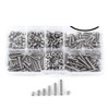 WINGONEER 230Pcs M2 304 Stainless Steel Allen Hex Drive Button