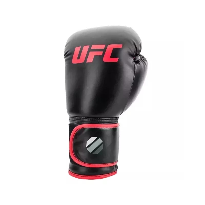 UFC 16 OZ MUAY THAI TRAINING GLOVES, BLACK/RED *NEW