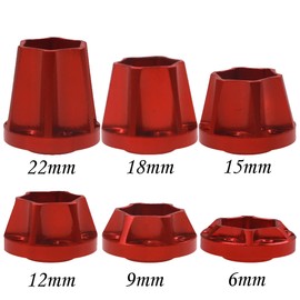 ShareGoo Aluminum 12mm Wheel Hex Hub Extension Adapter Compatible with 1.9 2.2inch Beadlock Wheel Rim Axial SCX10 TRX-4 Gen7 D90 1/10 RC Crawler Car (12mm)