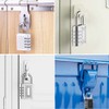 BeskooHome 2 Pack Combination Padlocks, Resettable 4-Digit Gym Locker Padlocks,