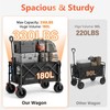 Collapsible Wagon Cart, 330 lbs Capacity, Heavy‑Duty Foldable Utility Wagon