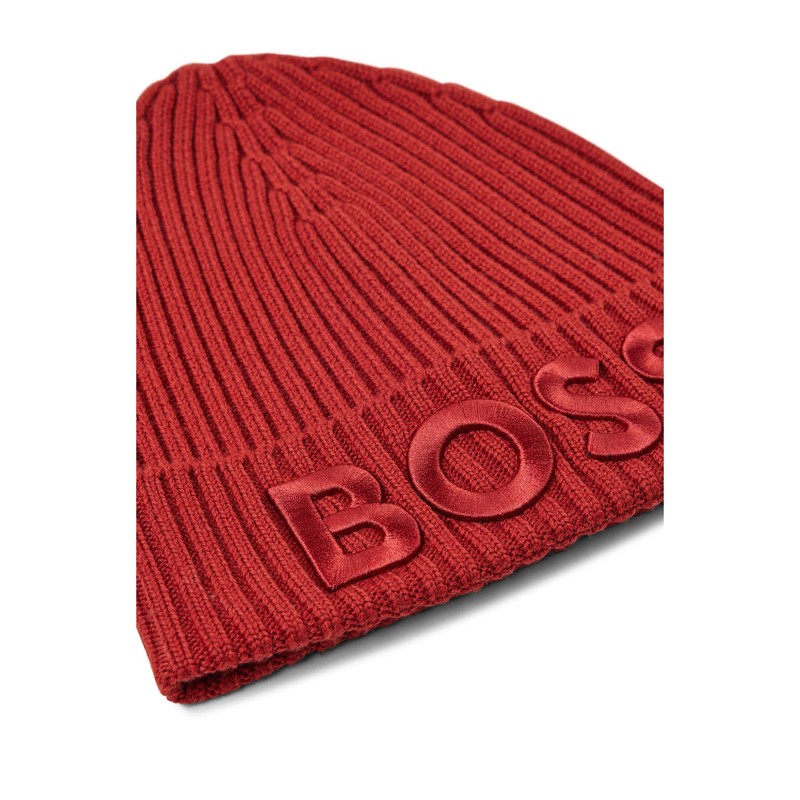 BOSS - Men's Wool Hat, Medium Red613
