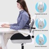 X Large Memory Foam Seat Cushion Lumbar Support Pillow for
