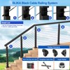BLIKA 100 Pack 30 Degree Cable Railing Rubber Grommets for
