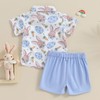 M9ppzzur7 Baby Boys Outfits Set Shirt Romper + Suspender Short