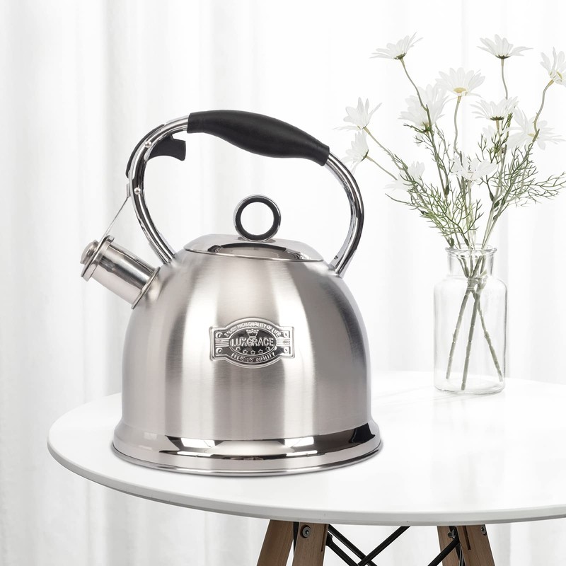 Tea Kettle for Stovetop, Food Grade Stainless Steel Water Kettle,