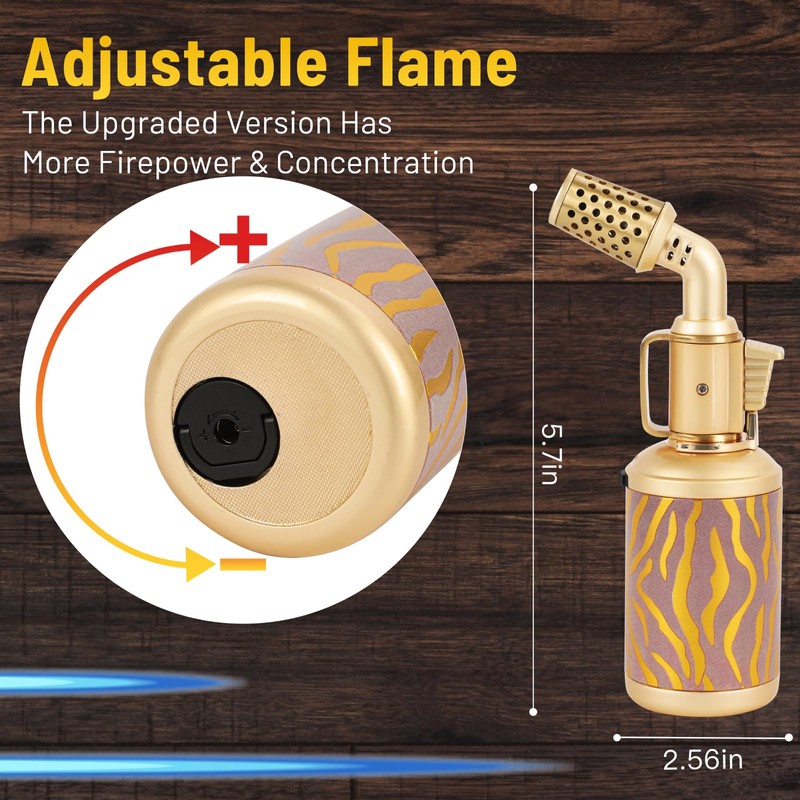 Blow Torch, Professional Kitchen Cooking Butane Torch with Safety Lock