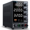 DC Power Supply 0-160V 0-2A, Bench Power Supply with Encoder