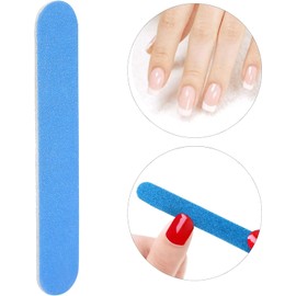 Limas de uñas desechables, 100 archivos de uñas desechables Limas para Uñas de Doble Cara Set Gel Acrílico Limas Limas uñas con Lavable Para una manicura y pedicura y agradable(Azul)