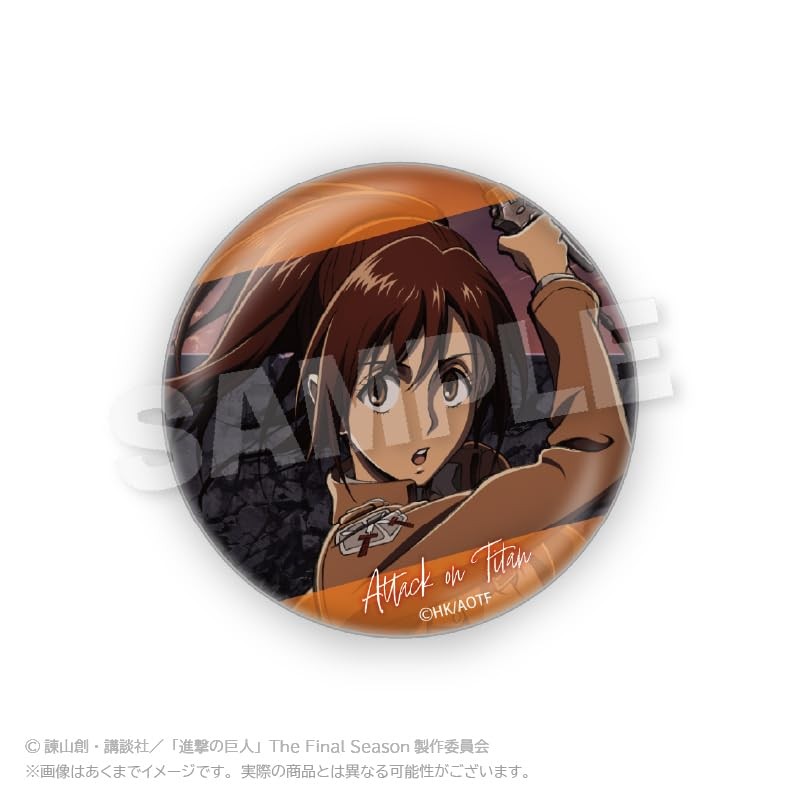 Attack on Titan Trading Can Badge Close-Up Version, Box of