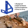 3D Multi Angle Measuring Ruler, 45° & 90° Degree Triangle
