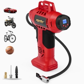 Cordless Tire Inflator Air Compressor Compatible with Milwaukee 18V Battery, 160PSI Portable Handheld Air Pump with Digital Pressure Gauge for Cars Motorcycles Bikes Sport Balls(Tool Only)