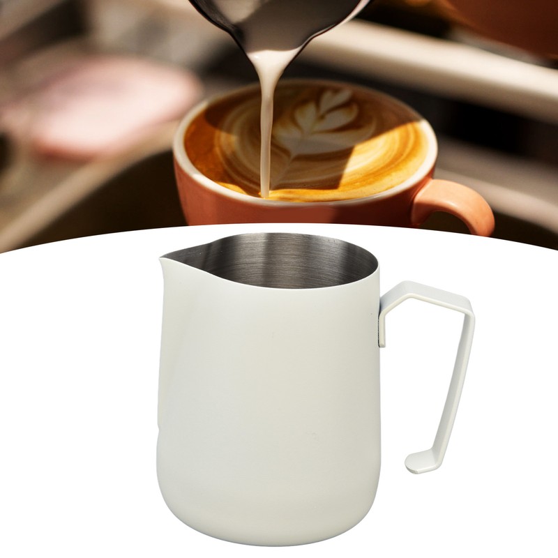 Milk Frothing Pitcher Thickened Frother Cup 450ml with Pointed Spout