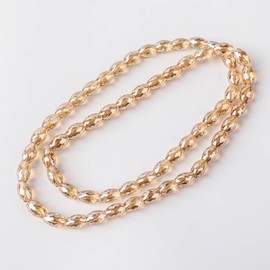 Novborcz58PCS Faceted Barrel Crystal Glass Jewelry MakingShaped Beads Vertical Hole Faceted Glass Spacer Beads for DIY Crafting Findings Bracelet Necklace Jewelry Making8X11mm (Amber)