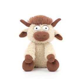 RECUR Highland Cow Plush Stuffed Animals, Soft Plushie Toys 10 inches