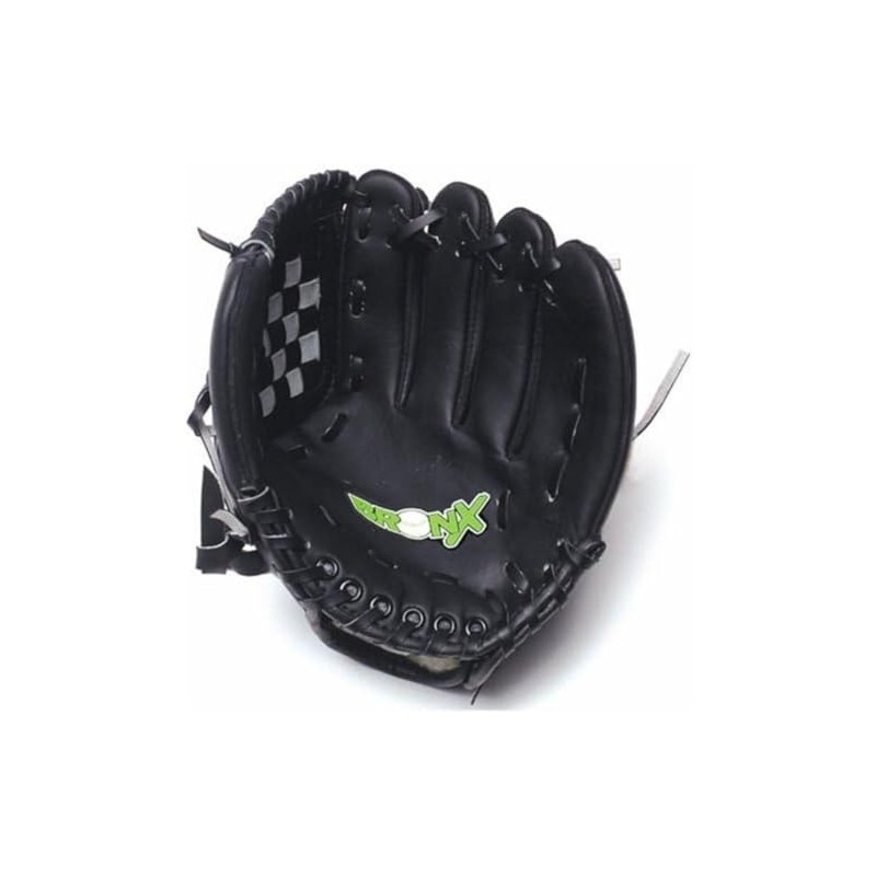 Bronx 11" PVC Senior Youth Baseball/Softball Glove - BG1100, Black