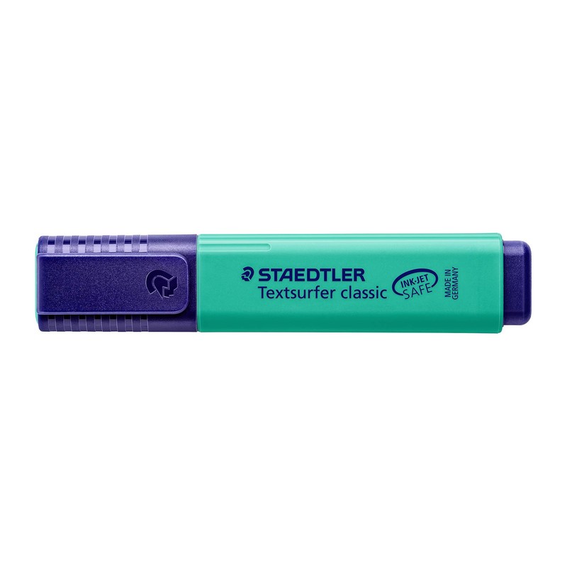 Staedtler Turquoise Highlighter Pens Textsurfer Classic Refillable Fast Dry Ink