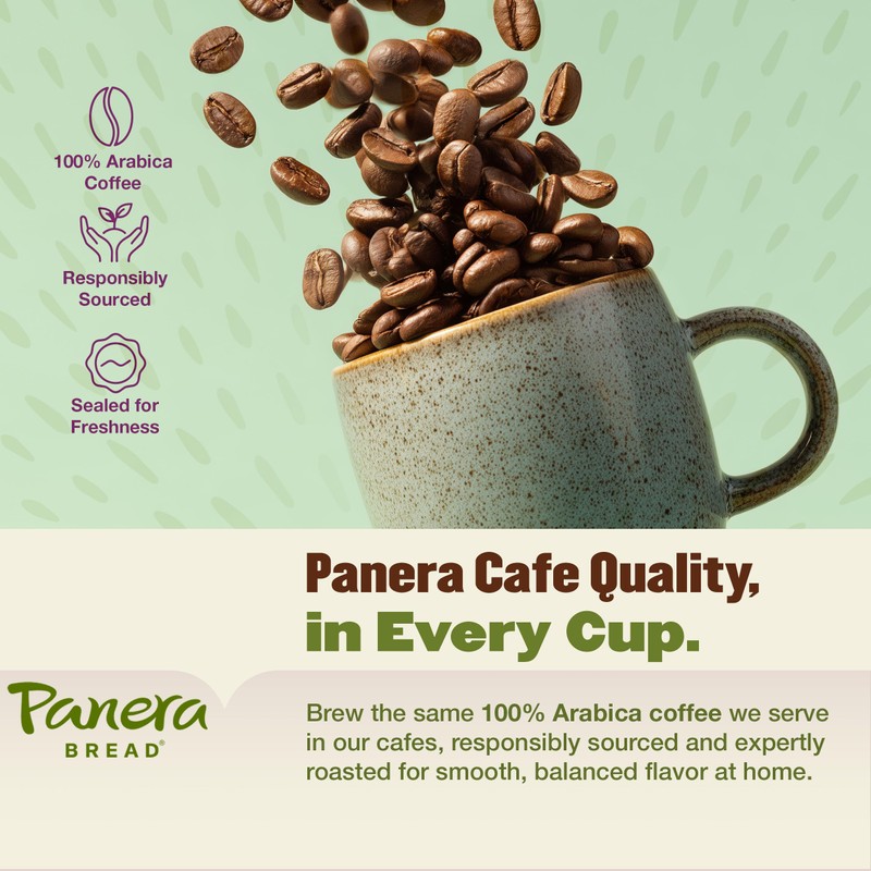 Panera Bread Dark Roast Coffee Pods, 100% Arabica Compatible, Bold