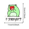 2PC Cute Cartoon Frog Car Sticker, 4.33"x4.72", Waterproof Vinyl Material