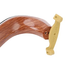 Violin Paulin 3/4-4/4 Size Anti-Slip Paulin Shoulder Rest Wood Grain Adjustable Ergonomic Breathable Shoulder Rest for Violin with Support for Practice (3/4-4/4)