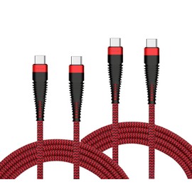 6ft and 10ft Long PD USB-C Cables Fast Charge Cord Compatible with Lenovo Tab P11 Pro (2020,2022)/P11 Plus (2021)/Yoga Tab 11 (2021), Power Wire Type-C to Type-C Data Sync High Speed Braided