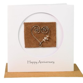 Camellia Bees 15th Wedding Anniversary Card, 15th Anniversary Card, Crystal Anniversary Card, Anniversary Card for Wife, Anniversary Card for Husband (15th)