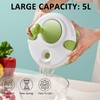 Salad Spinner, 5L Vegetable Washer Dryer Drainer Strainer with Bowl