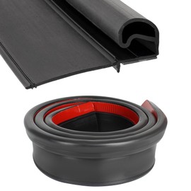 15FT RV Slide Out Rubber Seal, 1” D Bulb and 2” Wiper Seal Combo, Weatherstrip with Adhesive Backing (15 Feet)
