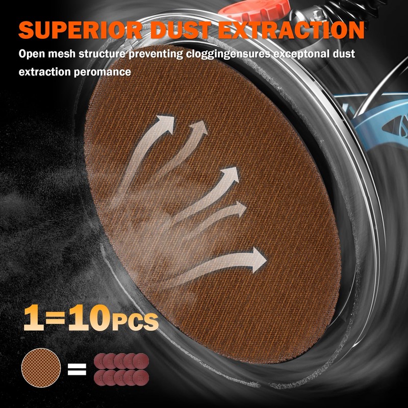 Huzeew 9 Inch Drywall Sanding Discs 60 Grit, 15PCS Mesh