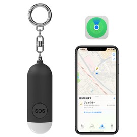 Sanfic Anti-Loss Tag, Smart Tag, Smart Tag with Anti-theft Bell, LED Light, Type-C Charging, Children's GPS, Small Tracking Tag, Anti-theft Buzzer, Smart Tag, Equipped with Security Bell Function (iOS