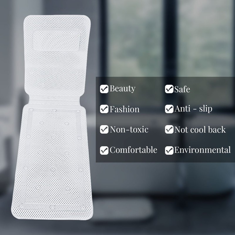 Filfeel Bath Pillow, Full Body Spa Bath Mattress Cushion Pillow