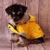 Voarge Dog Zip Up Dog Raincoat with Buttons, Waterproof Dog