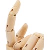 10" Wooden Sectioned Opposable Articulated Right Hand Figure Manikin Hand