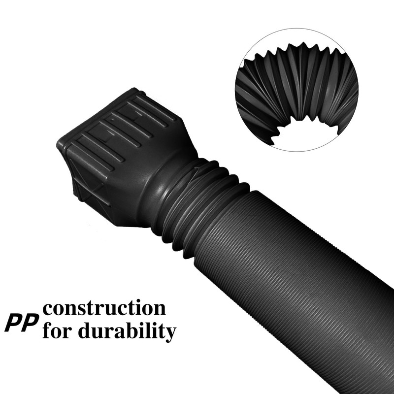 Rodnsurw 2 Pack Flexible Rain Gutter Downspout Extensions,Drain Downspout Extender,Gutter