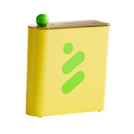 Yajuyi Makeup Mask Storage Box,Dispenser, Storage Case,Modern,Compact Container,Makeup Face Mask Organizer,for Bathroom Kitchen, yellow