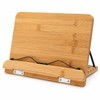28 x 20 cm Adjustable Bamboo Book Stand with Page