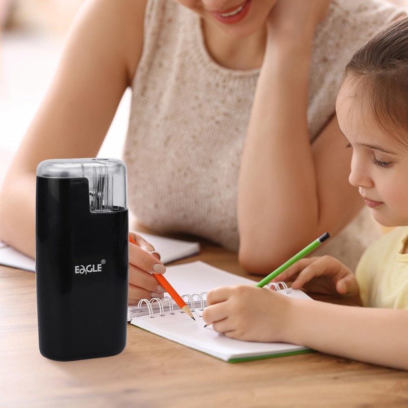 Eagle Protable Automatic Pencil Sharpener (Black)