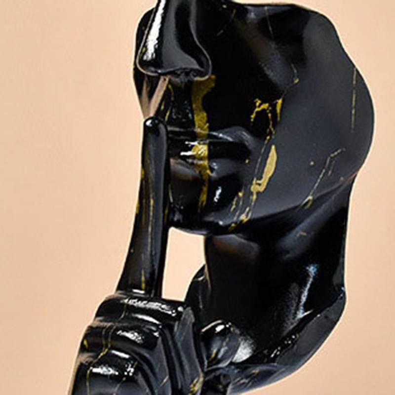 Thinker Statue Vivid Shape Compact Synthetic Resin Attractive Decorative Silence