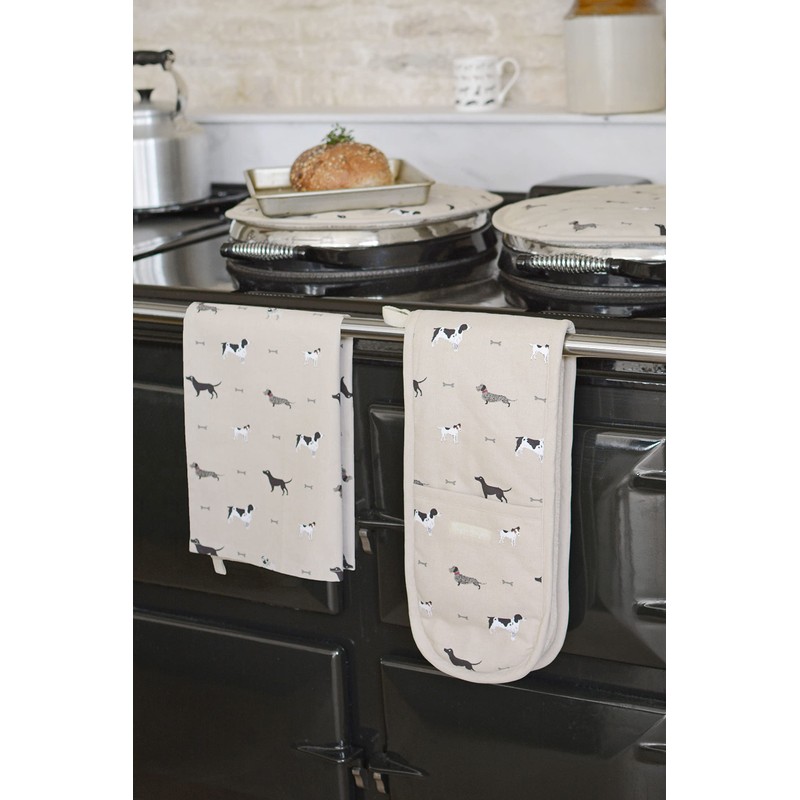 Sophie Allport - Woof Roller Hand Towel, 100% Cotton, Hard