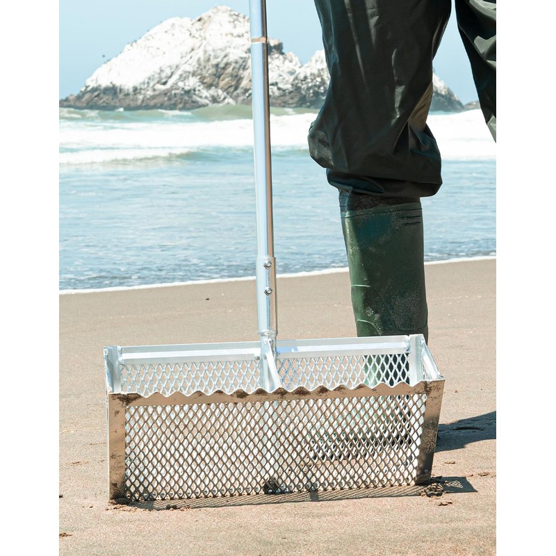 Exact Design Sand Flea Rake,16-Inches Wide Basket, 52” Long Strong