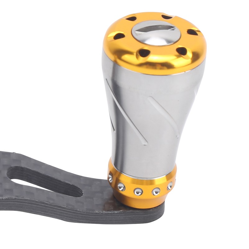 85MM Fishing Reel Handle Grip Carbon Metal Baitcasting Reel Left