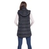 Sebby S.E.B Women's Long Puffer Vest, Quilted Faux Down Filled