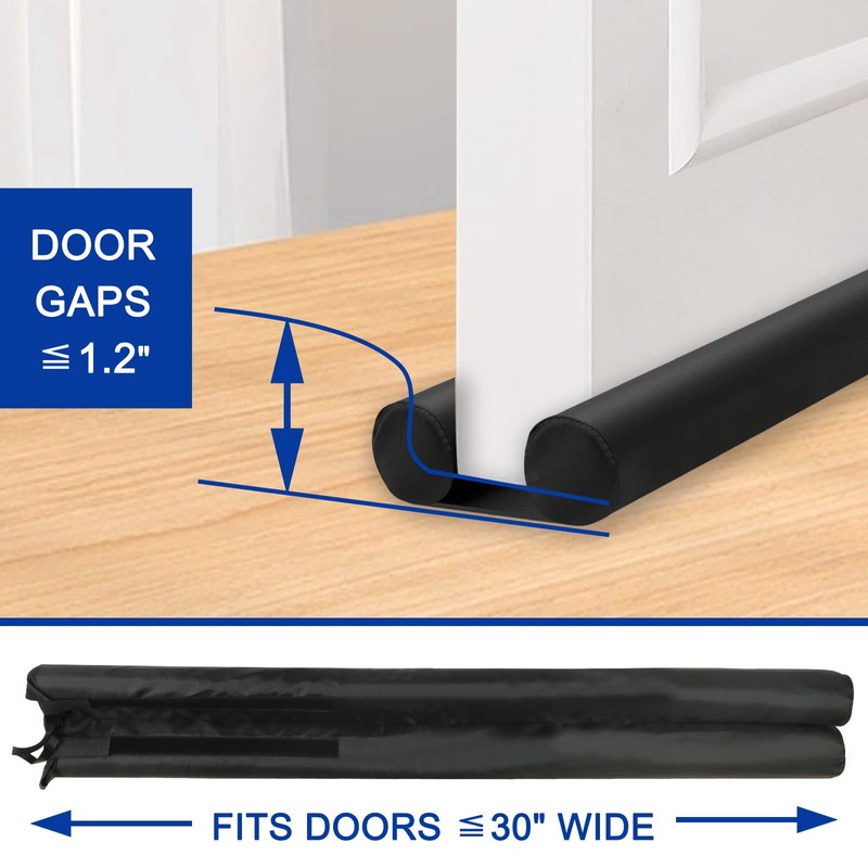 Adjustable Under Door Draft Stopper - Effectively Blocks Cold Air,