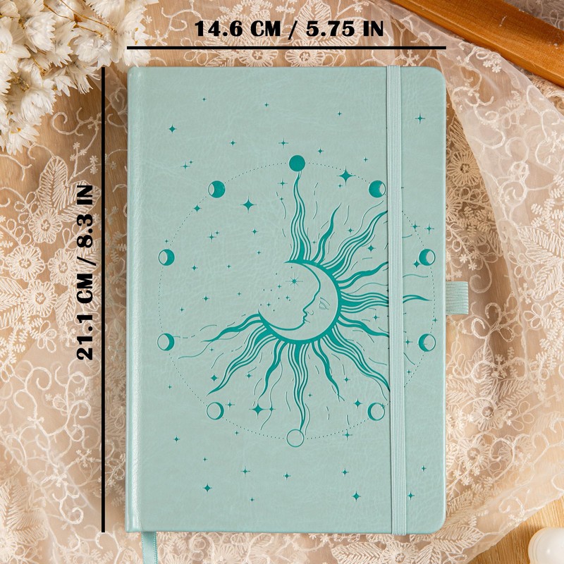 MGGAO Sun & Moon Journals for Women Men, A5 Hardcover