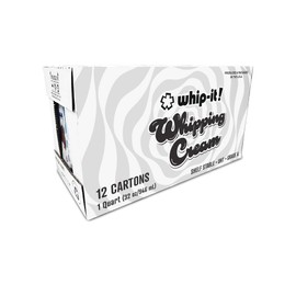 Whip-It! Heavy Whipping Cream – Shelf-Stable, Real Dairy 32oz Cartons (Case of 12) – Ideal for Cooking, Baking & Whipping