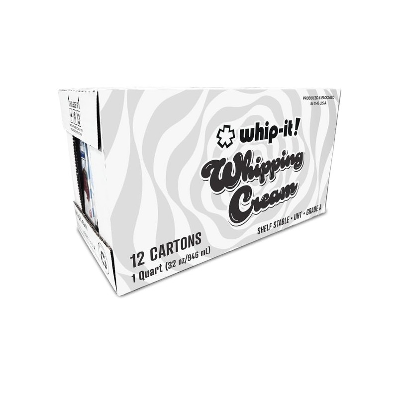 Whip-It! Heavy Whipping Cream – Shelf-Stable, Real Dairy 32oz Cartons