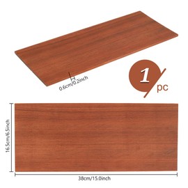 PH PandaHall 15x6.5 Inch Padauk Wood Planks 1/4'' (6mm) Thick Hobby Wood Pure Plank Board Natural Padauk Material Flat Wood Sheets for Engraving Cutting Funiture Decoration DIY Crafts
